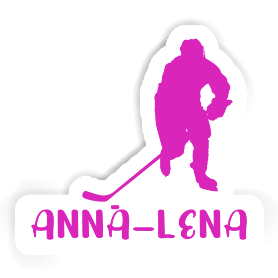 Autocollant Anna-lena Joueuse de hockey Laptop Image