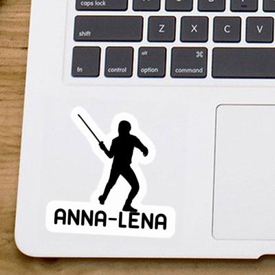 Anna-lena Autocollant Escrimeur Laptop Image