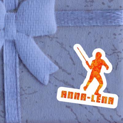 Sticker Anna-lena Fencer Notebook Image