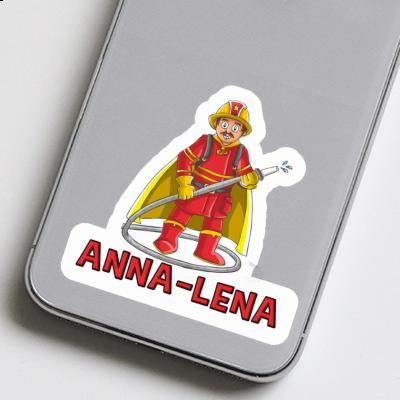 Sticker Anna-lena Firefighter Laptop Image
