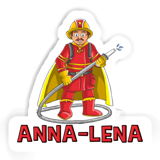 Sticker Feuerwehrmann Anna-lena Notebook Image