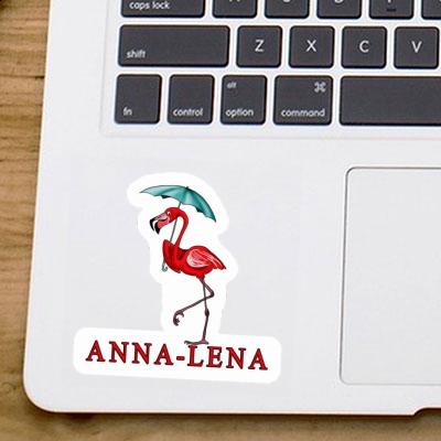 Anna-lena Autocollant Flamant Laptop Image