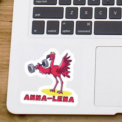 Anna-lena Aufkleber Flamingo Laptop Image