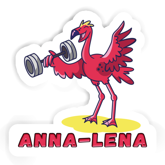 Anna-lena Aufkleber Flamingo Notebook Image