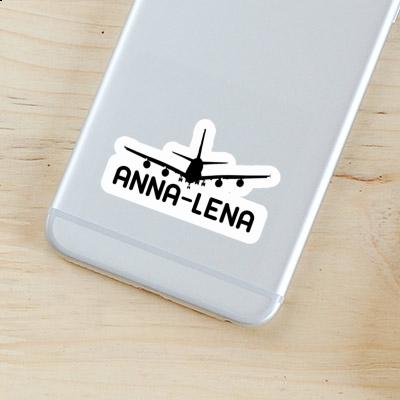 Anna-lena Sticker Airplane Notebook Image