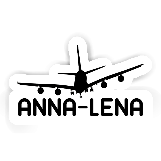 Autocollant Anna-lena Avion Laptop Image
