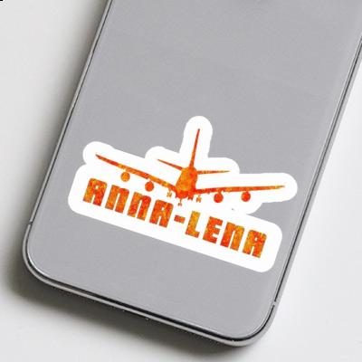 Sticker Flugzeug Anna-lena Laptop Image