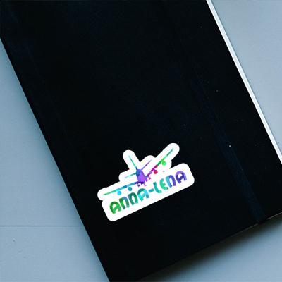 Anna-lena Sticker Airplane Laptop Image