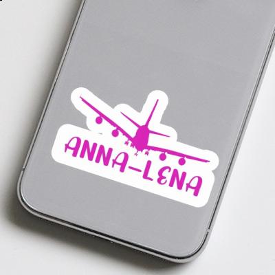 Anna-lena Sticker Flugzeug Laptop Image