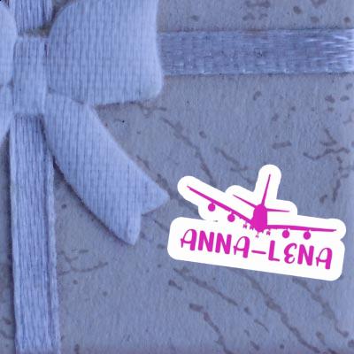 Anna-lena Sticker Flugzeug Notebook Image