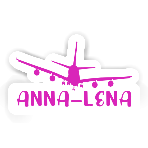 Anna-lena Sticker Flugzeug Image