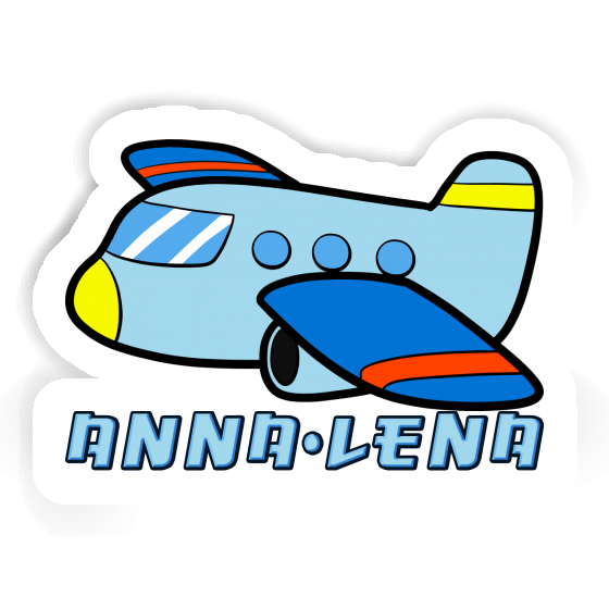 Flugzeug Aufkleber Anna-lena Laptop Image