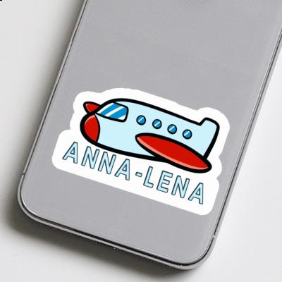 Anna-lena Sticker Airplane Notebook Image