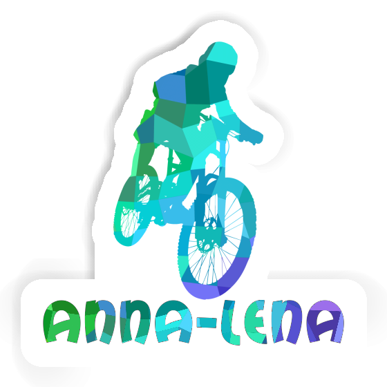 Freeride Biker Sticker Anna-lena Notebook Image