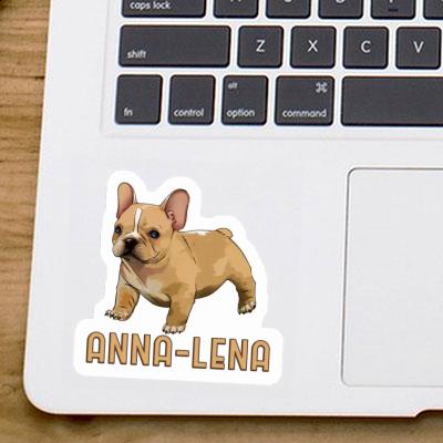 Sticker Anna-lena Französische Bulldogge Notebook Image