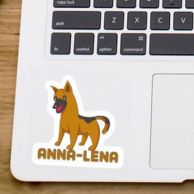 Anna-lena Aufkleber Schäferhund Notebook Image