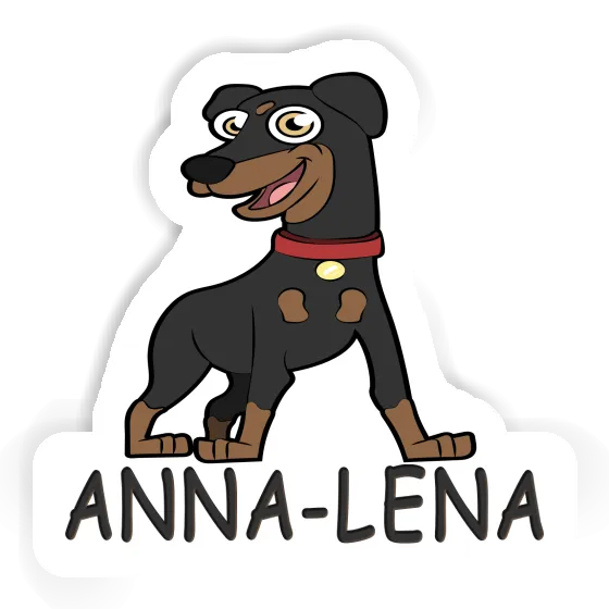 Anna-lena Sticker German Pinscher Notebook Image