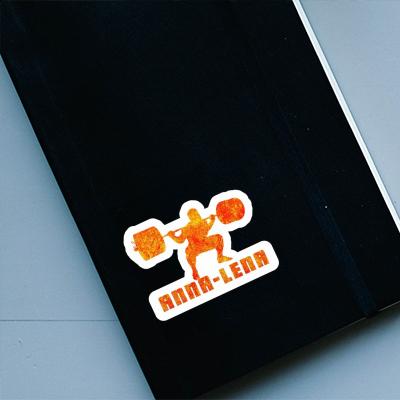 Anna-lena Sticker Gewichtheber Notebook Image