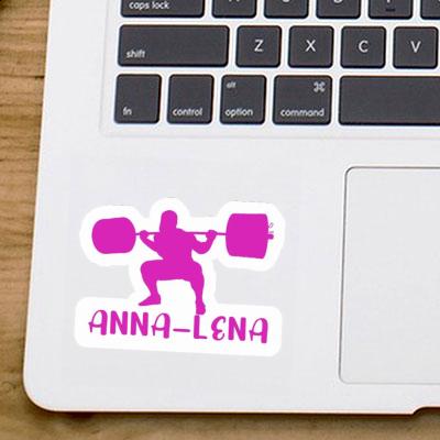 Anna-lena Sticker Gewichtheberin Notebook Image