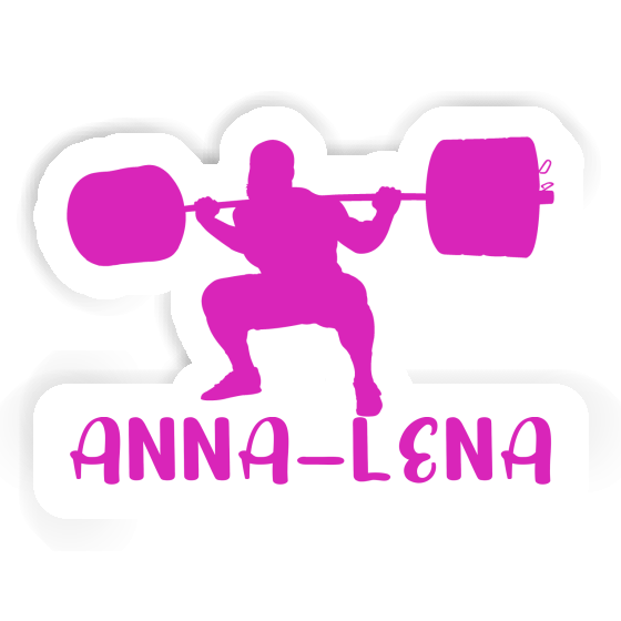 Weightlifter Sticker Anna-lena Notebook Image