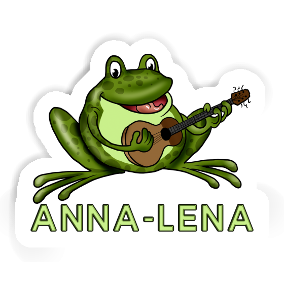 Sticker Anna-lena Guitar Frog Notebook Image