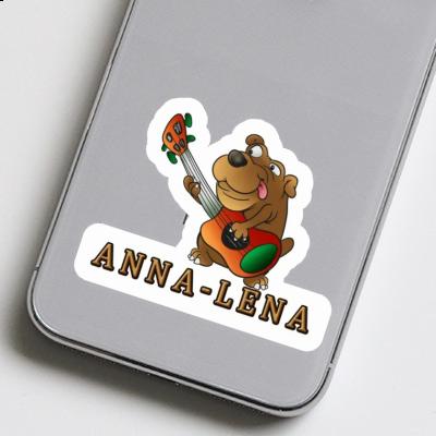 Anna-lena Autocollant Guitariste Laptop Image
