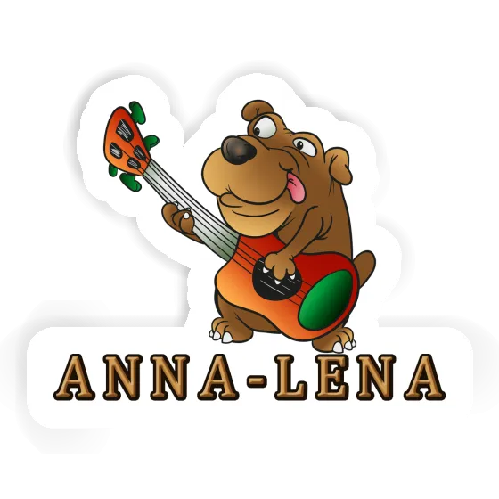 Anna-lena Autocollant Guitariste Notebook Image
