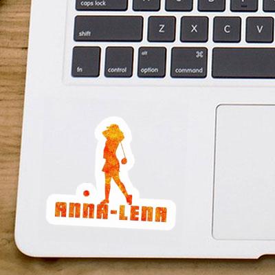 Anna-lena Aufkleber Golferin Laptop Image