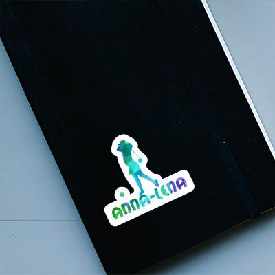 Anna-lena Sticker Golfer Laptop Image