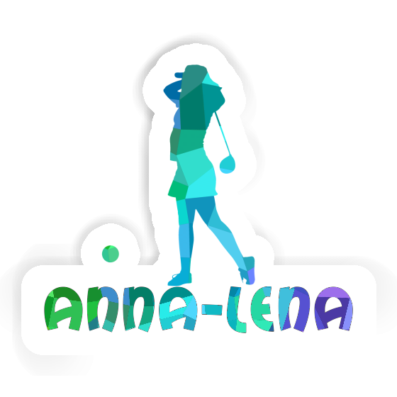 Anna-lena Sticker Golfer Laptop Image