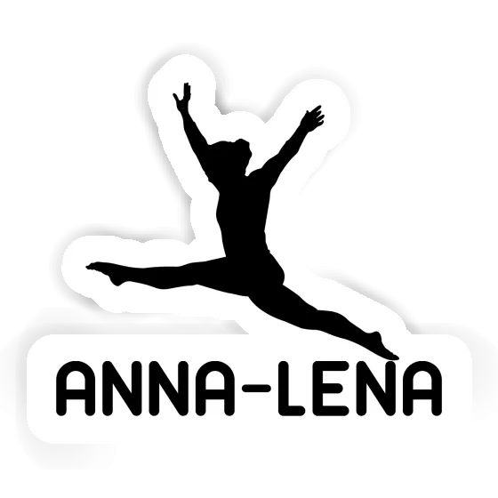 Aufkleber Anna-lena Gymnastin Notebook Image