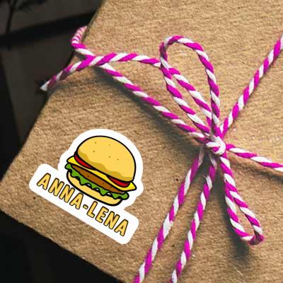 Hamburger Sticker Anna-lena Notebook Image