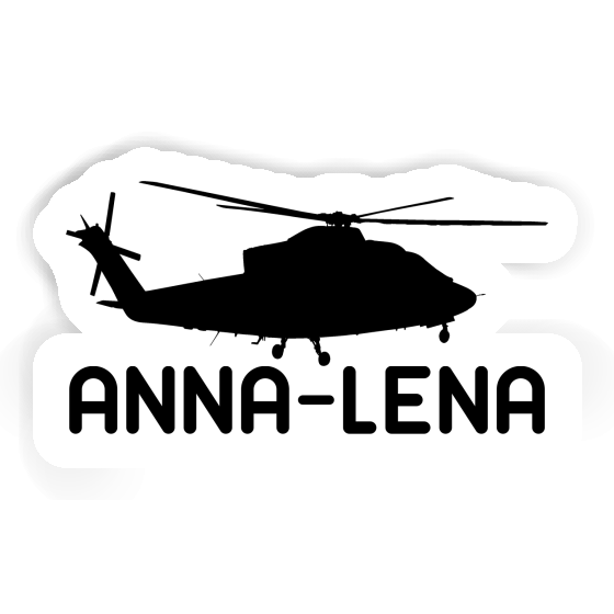 Anna-lena Autocollant Hélico Notebook Image