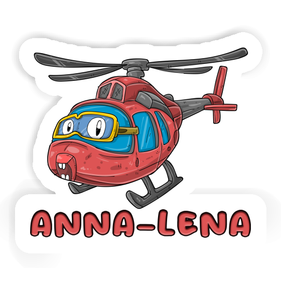 Sticker Anna-lena Helicopter Notebook Image