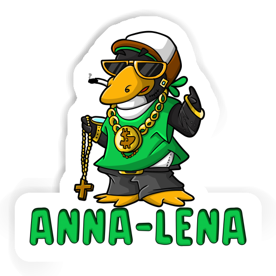 Anna-lena Sticker Hip-Hop Penguin Laptop Image