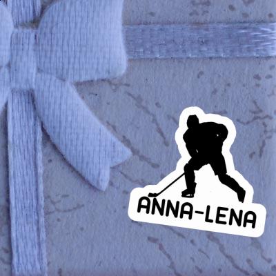Autocollant Anna-lena Joueur de hockey Notebook Image