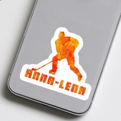 Anna-lena Autocollant Joueur de hockey Laptop Image