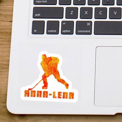 Eishockeyspieler Aufkleber Anna-lena Laptop Image