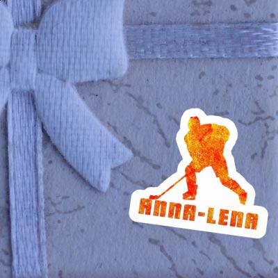 Anna-lena Sticker Hockey Player Notebook Image