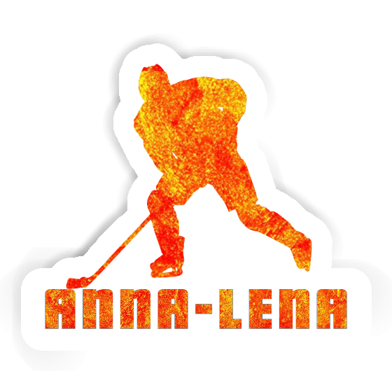 Anna-lena Sticker Hockey Player Notebook Image