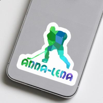 Anna-lena Aufkleber Eishockeyspieler Notebook Image