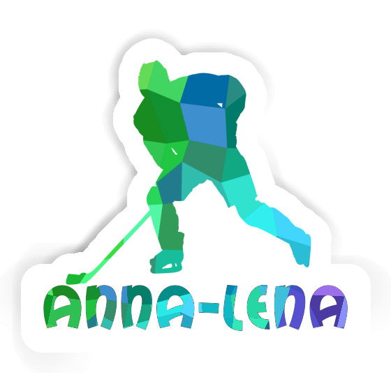 Anna-lena Aufkleber Eishockeyspieler Laptop Image