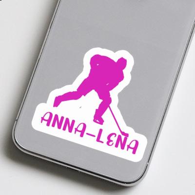 Joueuse de hockey Autocollant Anna-lena Laptop Image