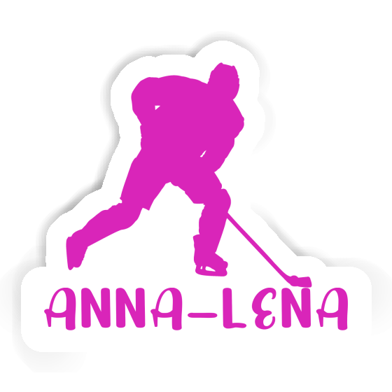 Joueuse de hockey Autocollant Anna-lena Notebook Image
