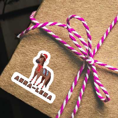 Anna-lena Sticker Christmas Horse Notebook Image