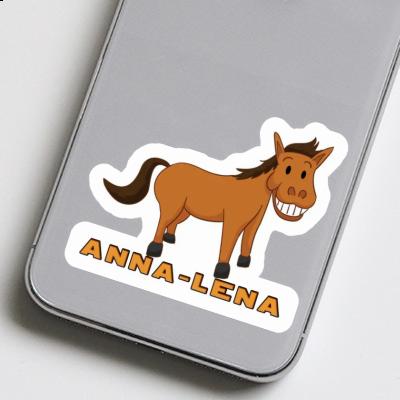 Anna-lena Sticker Grinsepferd Notebook Image