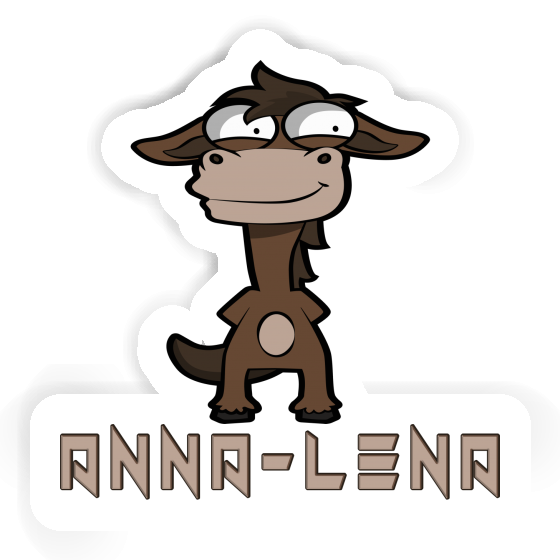 Anna-lena Sticker Standing Horse Notebook Image