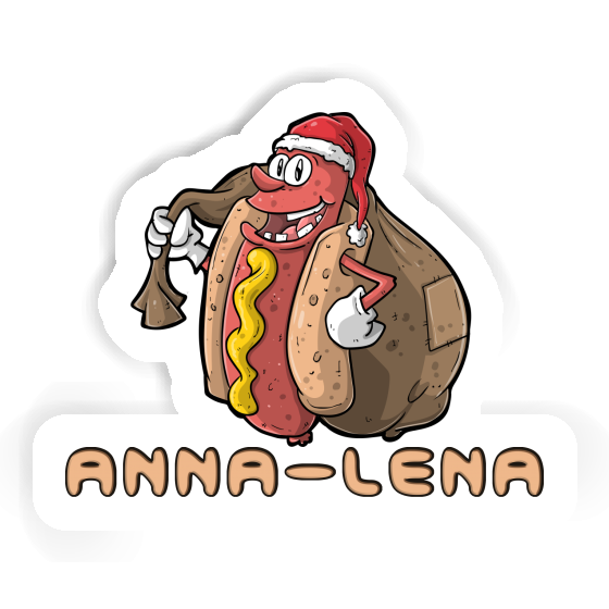 Christmas Hot Dog Sticker Anna-lena Notebook Image