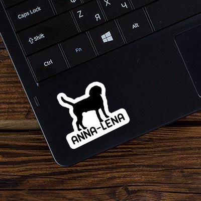 Aufkleber Anna-lena Hund Laptop Image