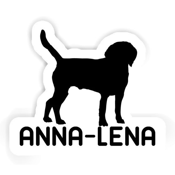 Aufkleber Anna-lena Hund Notebook Image